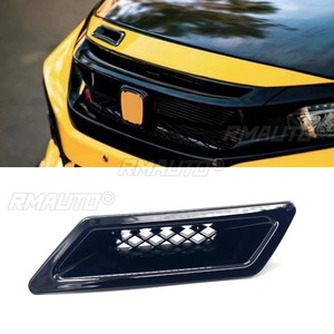 Cadre de décoration pour prise d'air avant de voiture Civic, accessoires automobiles pour Honda Civic 2016-2022, modification de la couverture du séparateur de pare-chocs - Product Image 2