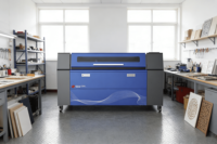 Machine de découpe et de gravure laser CO2 CNC 100W/130W AI/PLT pour chaussures, cuir, bois, caoutchouc, métal, haute précision, refroidissement par eau