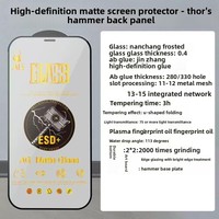 Protection d'écran en verre trempé 2.5D 9H anti-traces de doigts pour iPhone 15 Series, best-seller du Japon, marque Asahi Glass