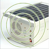 Répulsif Efficace Solaire Anti-Oiseaux à Dispositif Vocal et LED Ultrasonique pour Étang, Jardin, Aéroport et Ferme