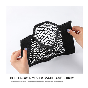 Cao Cấp <span class=keywords><strong>Velcro</strong></span> Lưu Trữ Tổ Chức Túi Phong Cách Nylon Lưới Phụ Kiện <span class=keywords><strong>Pouch</strong></span> Cho Volvo Xe Phổ Phía Sau Xe Nội Thất Phổ Biến - Product Image 6