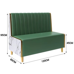 Asientos Modulares tipo Sofá y Juego de Mesa y Sillas Doradas de Cuero PU para Restaurante, Mobiliario Comercial al Por Mayor a Bajo Precio - Product Image 5