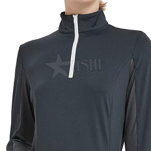2024 Trendy Design Women Half Zipper Horse Riding Shirts Breathable Female <b>Base</b> <b>Layers</b> <b>Long</b> <b>Sleeve</b> Equestrian Clothing Ladies - Product Image 5