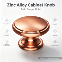 Alliage de Zinc armoire meubles tiroir bouton champignon cuisine placard porte boutons armoire tirer poignée
