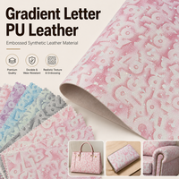 Faux cuir synthétique imprimé par numéros Beau design Motif personnalisé gaufré Couleur Cuir PU