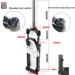 2023 <span class=keywords><strong>ROCKSHOX</strong></span> <span class=keywords><strong>JUDY</strong></span> TK Horquilla delantera para bicicleta de montaña Amortiguador de bicicleta de 27,5 pulgadas Horquilla delantera de aleación de aluminio - Product Image 4