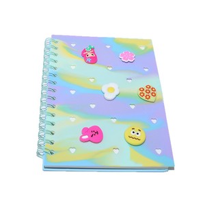 Bán Buôn DIY Lỗ Silicone Phim Hoạt Hình Lá Lỏng Máy Tính Xách Tay Sinh Viên Văn Phòng Phẩm Đầy Màu Sắc Máy Tính Xách Tay - Product Image 5