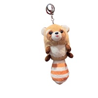 Dessin animé peluche sac pendentif saisir Machine peluche poupée mignon longue queue raton laveur porte-clés peluche