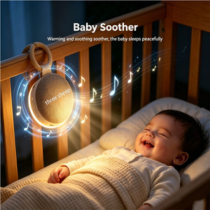 Máquina de Sonido Relajante Recargable OEM Three Sheep <span class=keywords><strong>con</strong></span> Canciones de Cuna, Terapia de Sonido, Ruido Blanco, Temporizador Inteligente y Luz Nocturna Cálida <span class=keywords><strong>para</strong></span> Bebés - Product Image 1