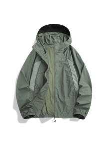 Giacca Leggera da Uomo Urban Breeze con Zip Integrale, Cappuccio con Cordoncino, Fodera Traspirante in Rete, Poliestere - Product Image 4