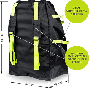 Mochila de transporte de <span class=keywords><strong>asiento</strong></span> de <span class=keywords><strong>coche</strong></span> duradera plegable de alta resistencia con logotipo personalizado, bolsa de control para puerta de bebé, bolsa de viaje ligera para <span class=keywords><strong>asiento</strong></span> de <span class=keywords><strong>coche</strong></span> de bebé - Product Image 6