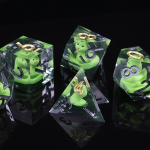 Mini Hành Tinh Nhựa Tùy Chỉnh Đa Diện Ttrpg Bảng Trò Chơi Rồng & Dungeon Handmade D6 D20 Nhà Máy Bán Buôn Dice Dnd Dice Set - Product Image 5