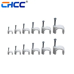 Wholesale Cable Clip 14mm Round Cable Holder PE Metal Cable Clip 14mm