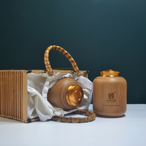 <b>Bamboo</b> Woven Basket Rectangle Handmade Gift Packaging Set For Tea Storage And Festival Gifts - Product Image 4