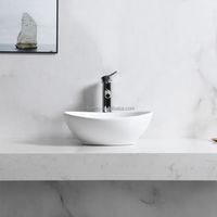 Évier de bateau de petite taille de lavabo de salle de bains de conceptions chaudes