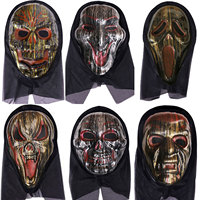 Masque à capuche fantôme et crâne d'horreur pour Halloween, idéal pour les fêtes, les mascarades et les farces - pour Pâques et le Poisson d'avril
