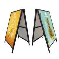 Hochwertiger Moderner Metallhalter 60*90 cm Gehweg-Rahmen Posterständer Faltbar Abnehmbar Umweltfreundlich Tragbar Leichtgewichtig