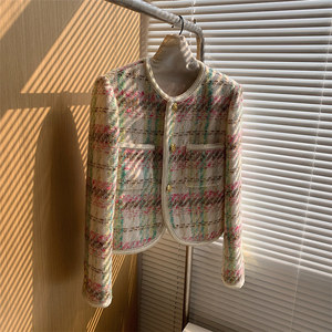 High Quality Trendy Winter Ladies Short Tweed Jackets Casual Mini <strong>Cardigans</strong> Buttons Fashion Knitted Coats <strong>for</strong> <strong>Womens</strong> - Product Image 4