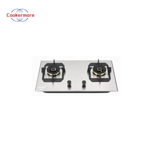 Placa de Gas de 2 quemadores con placa de cocina de acero inoxidable y soporte de sartén de hierro fundido, diseño Simple <span class=keywords><strong>para</strong></span> uso en hoteles, encimera de Gas - Product Image 3