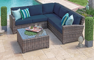 <span class=keywords><strong>Bon</strong></span> prix d'usine 4 pièces/ensemble patio <span class=keywords><strong>jardin</strong></span> extérieur rotin osier canapé ensemble mobilier d'extérieur - Product Image 6