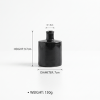 Vases diffuseurs modernes en céramique noire et blanche, mini-bouteilles diffuseuses personnalisées avec bâtonnets, en gros pour la décoration intérieure