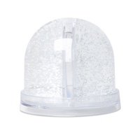Boule de neige personnalisée avec figurine en résine à l'intérieur, dôme en acrylique, globe de neige en plastique