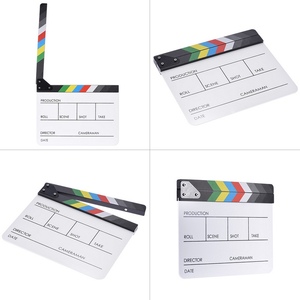 10 "* 12"/24.5*30cm acrylique effaçable à sec clins <span class=keywords><strong>Clap</strong></span>-stick clapper board ardoise pour <span class=keywords><strong>Film</strong></span> <span class=keywords><strong>film</strong></span> coupe scène d'action - Product Image 5
