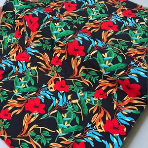 सुपर नरम अफ्रीकी विंटेज क्रेप कपड़े 120gs 100d 95% पॉलिएस्टर 5% स्पैन्डेक्स 4 तरह से खिंचाव बुना हुआ कपड़े - Product Image 3