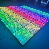 Piste de danse interactive LED 3D 50x50cm avec contrôle DMX LED RGBW éclairage continu pour mariages et fêtes UNOXINE