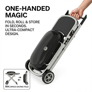 <span class=keywords><strong>Parrilla</strong></span> de Gas Portátil Moderna para Acampar al Aire Libre, Lujosa <span class=keywords><strong>Parrilla</strong></span> de Propano Plegable con Mesa Lateral - Product Image 4