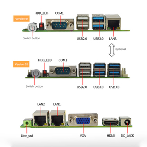 工場製ナノITXマザーボード 120x120mm Intel 3855U/第6世代I3 6100U/i5 6200U/i7 <span class=keywords><strong>3</strong></span> I211ギガビットLAN 4 <span class=keywords><strong>DDR3</strong></span> シングル統合 - Product Image 5