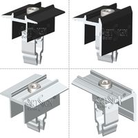 Nouvelle pince de fixation intermédiaire pour panneau solaire, fixation rapide de module photovoltaïque, pince de fixation intermédiaire réglable, pinces solaires