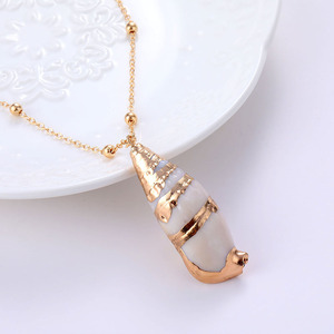 <span class=keywords><strong>Cowrie</strong></span> kolye ile kadınlar için Bohemian kabuklu deniz hayvanı kabuğu kolye altın kaplama Trendy stil yaz parti ve hediye takı için - Product Image 4
