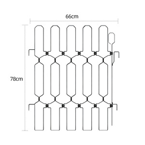 Özelleştirilebilir Demir Metal Dikdörtgen İç Mekan Kullanımı Katlanır Kapı Çiti Köpek Yüksekliği Ayarlanabilir Teleskopik Kaçmayı Engelleyici Kedi Çiti Evcil Hayvan Kapısı - Product Image 5