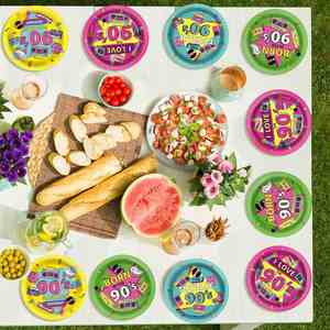Factory Direct Custom 9-Inch 350gsm White Board Durable Paper <b>Plates</b> for Birthday Party Decorations - Product Image 4
