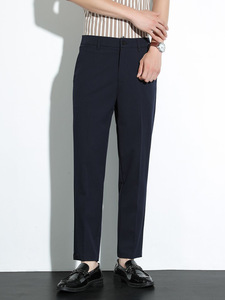 Men's New Anti-Wrinkle Slim Fit Business Style <strong>Pants</strong> Vintage <strong>Old</strong> Money Casual Straight Leg Trousers for Men - Product Image 3