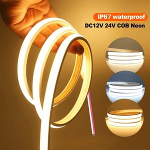 SXZM COB LED Strip, IP67 Waterproof Flexible Tape, 12V/24V, 312 LEDs/m, APP Controlled, Warm/Neutral/Cool White Outdoor <strong>Lighting</strong> - Product Image 1