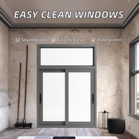 Ventanas Corredizas Insonorizadas de Aluminio BOTON de Fácil Limpieza y Bajo Mantenimiento, de 2 Vías, con Pantalla Plegable, Diseño Moderno, Energy Star, 5 Años de Garantía