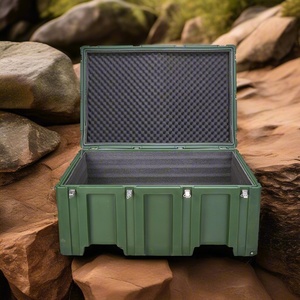 Roto đúc chống nước Lager trung bình di động có thể khóa trường hợp hàng hóa trên đất liền để vận chuyển lưu trữ an toàn - Product Image 5