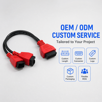Cable Conector de Diagnóstico y Programación OBD2 de 16 Pines a FCA de 12+8 Pines para Autel, Fiat, Alfa, Chrysler, Jeep, Dodge
