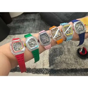 Nouvelle montre pour homme ultra-fine de qualité supérieure, modèle 26, montre mécanique transparente, livrée avec un bracelet en caoutchouc de 22 mm, adaptée aux hommes - Product Image 5