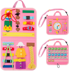 Jouets sensoriels OEM, activité en <span class=keywords><strong>feutre</strong></span>, Montessori, éducatif, bébé, apprentissage, tout-petits, sac de planche occupé, Design, autisme sensoriel - Product Image 4