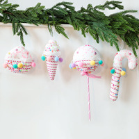 Ornements de Noël en mousse macaron de haute qualité, imperméables, personnalisés, en forme de crème glacée et de bonbons, décorations pour sapin de Noël et fenêtre de maison