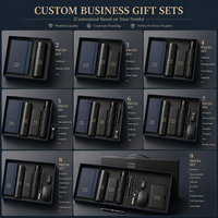 Coffret Cadeau d'Affaires de Luxe OEM ODM, Ensemble de 4 Articles de Bureau, Logo Personnalisé, Réunion Annuelle d'Entreprise, Cadeau de Remerciement Client