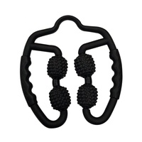 Rouleau de massage musculaire à 4 roues en forme de U, point de déclenchement, 360 voies, rouleau relaxant pour le cou et les bras