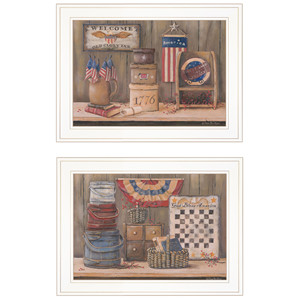 HMS Set di due dolce terra della libertà 2 Poster di arte da parete con cornice bianca - Product Image 6
