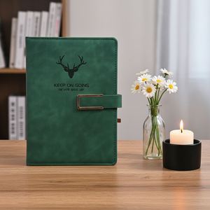 Pu <b>Leather</b> Writing Journalv360 Pages Meeting Gift Set Customizable logo Notebooks for Men and Women - Product Image 4