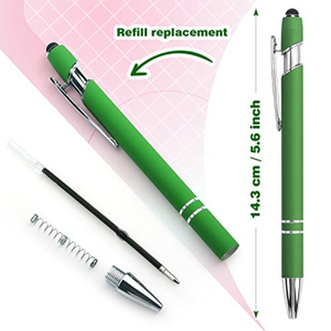 Stylo à bille multifonctionnel en métal aluminium avec écran tactile et logo personnalisé, stylo capacitif Meiji pour activités promotionnelles - Product Image 2