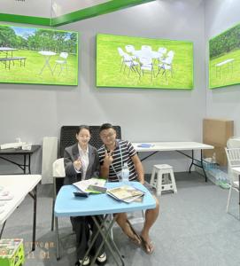 Bàn ăn gấp bằng nhựa HDPE 6FT, nhẹ, dùng được trong nhà và ngoài trời, có <span class=keywords><strong>4</strong></span> chân kim loại - Product Image 4