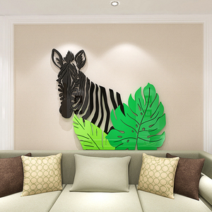 Pegatinas de pared acrílicas 3D, decoración de pared personalizada creativa, cabecera, sala de estar, TV, Fondo, pegatinas de pared - Product Image 1